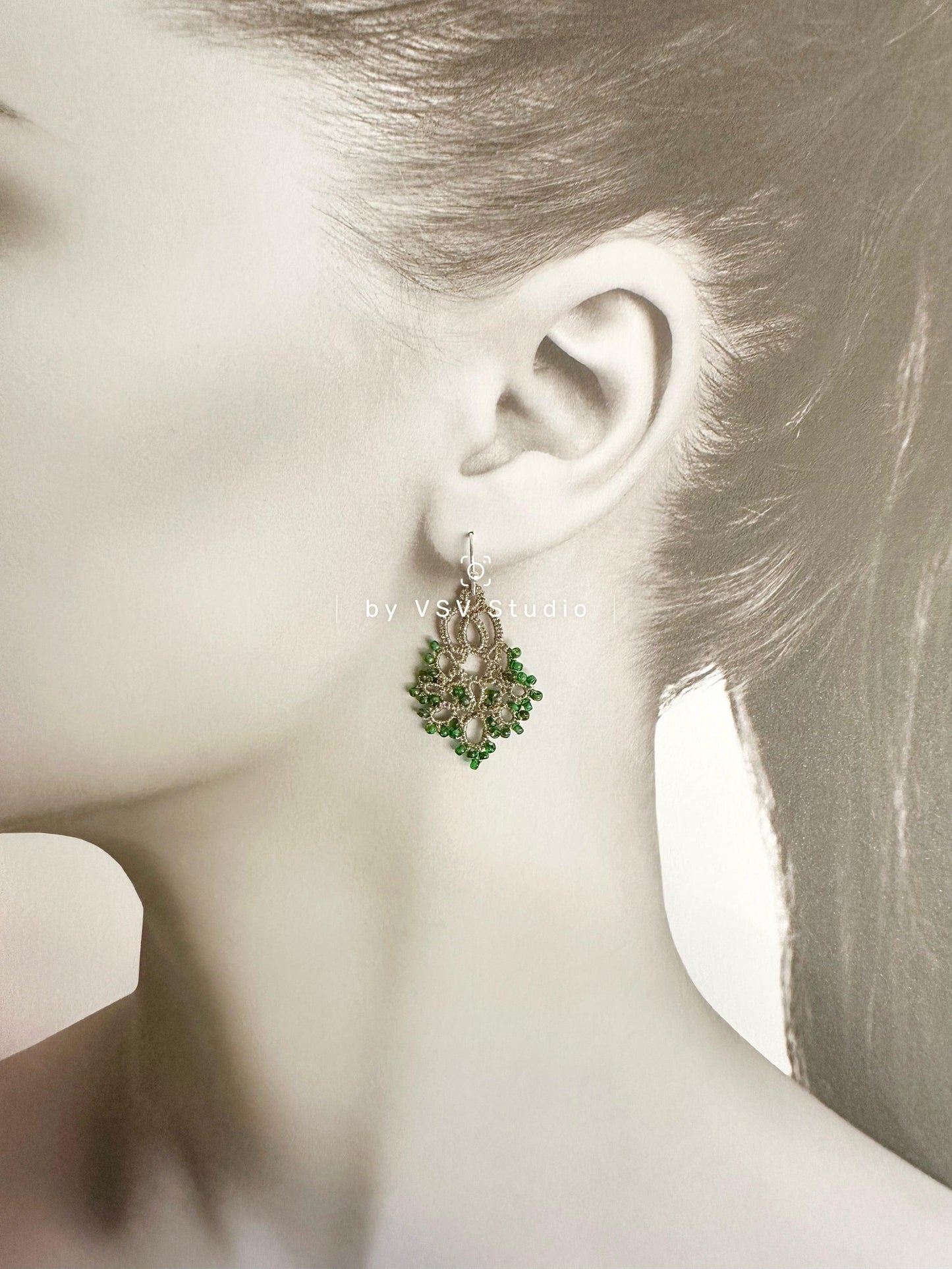Blossom Tatting Earrings