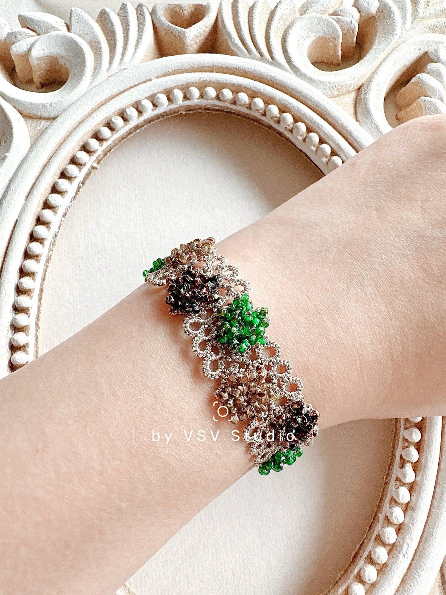 Blossom Tatting Lace Bracelet