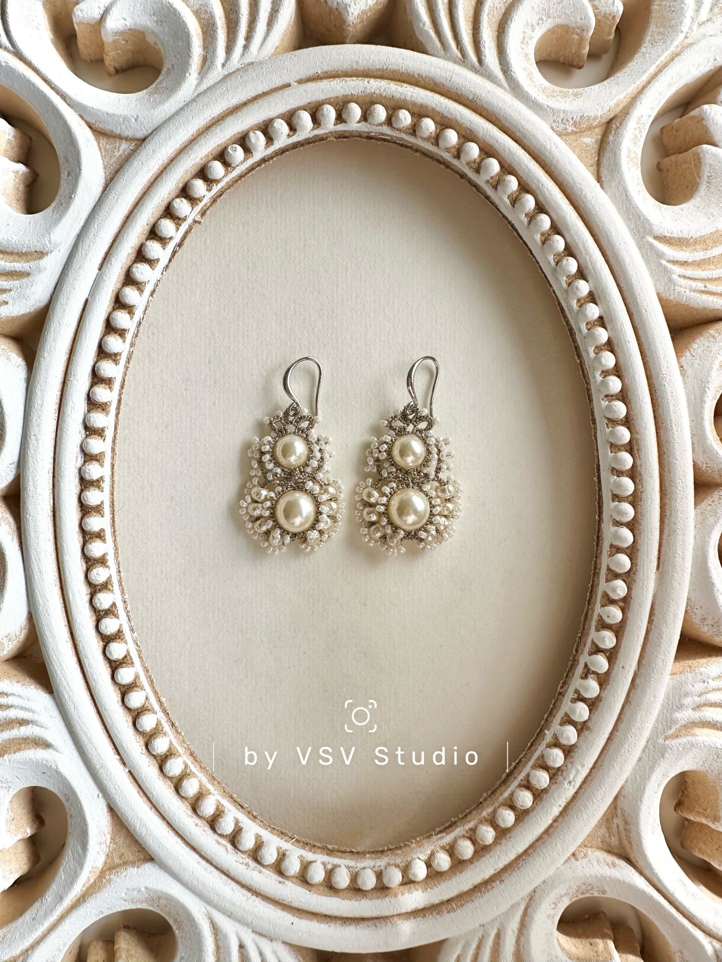 Halo Tatting Earrings