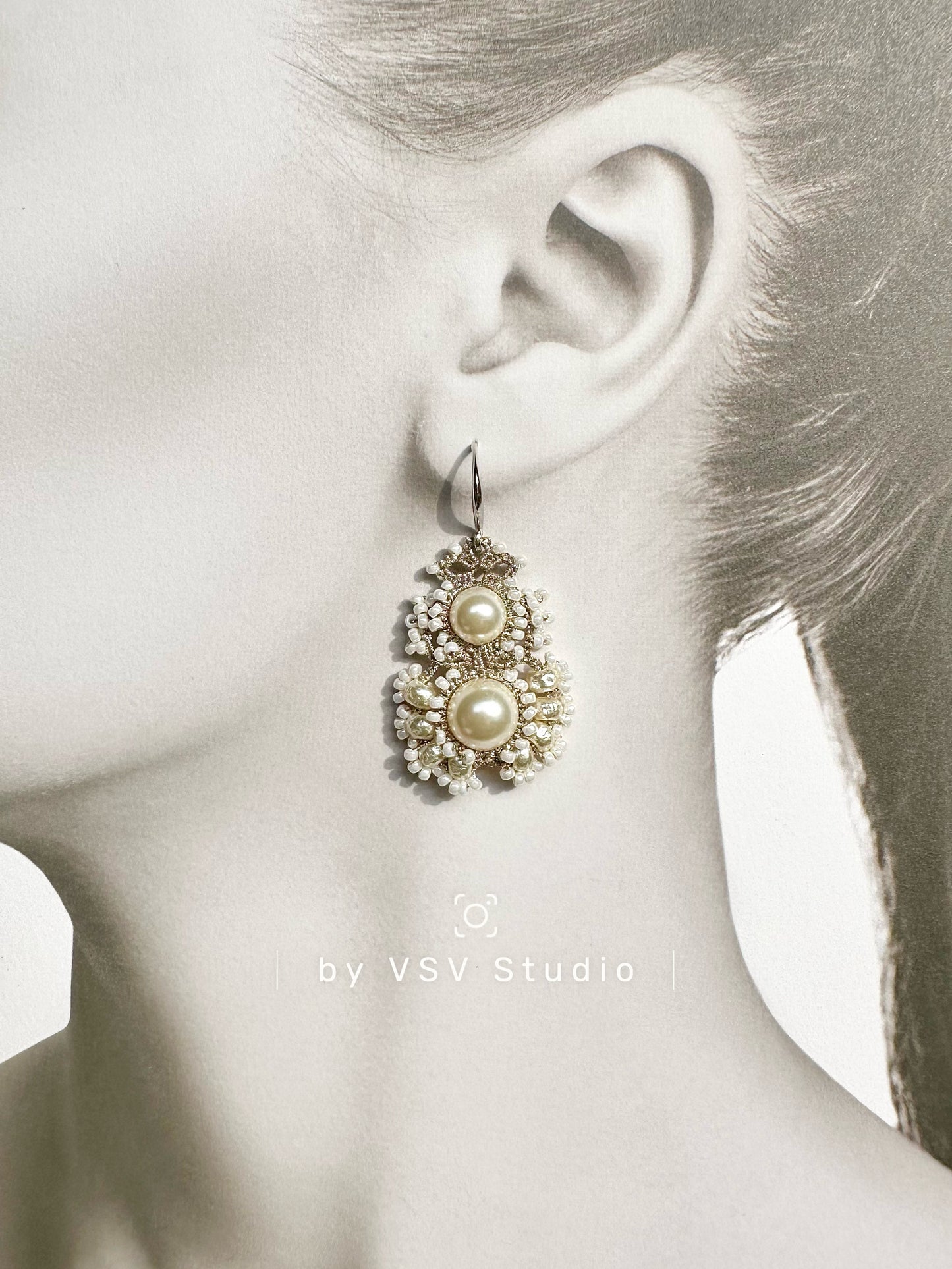 Halo Tatting Earrings