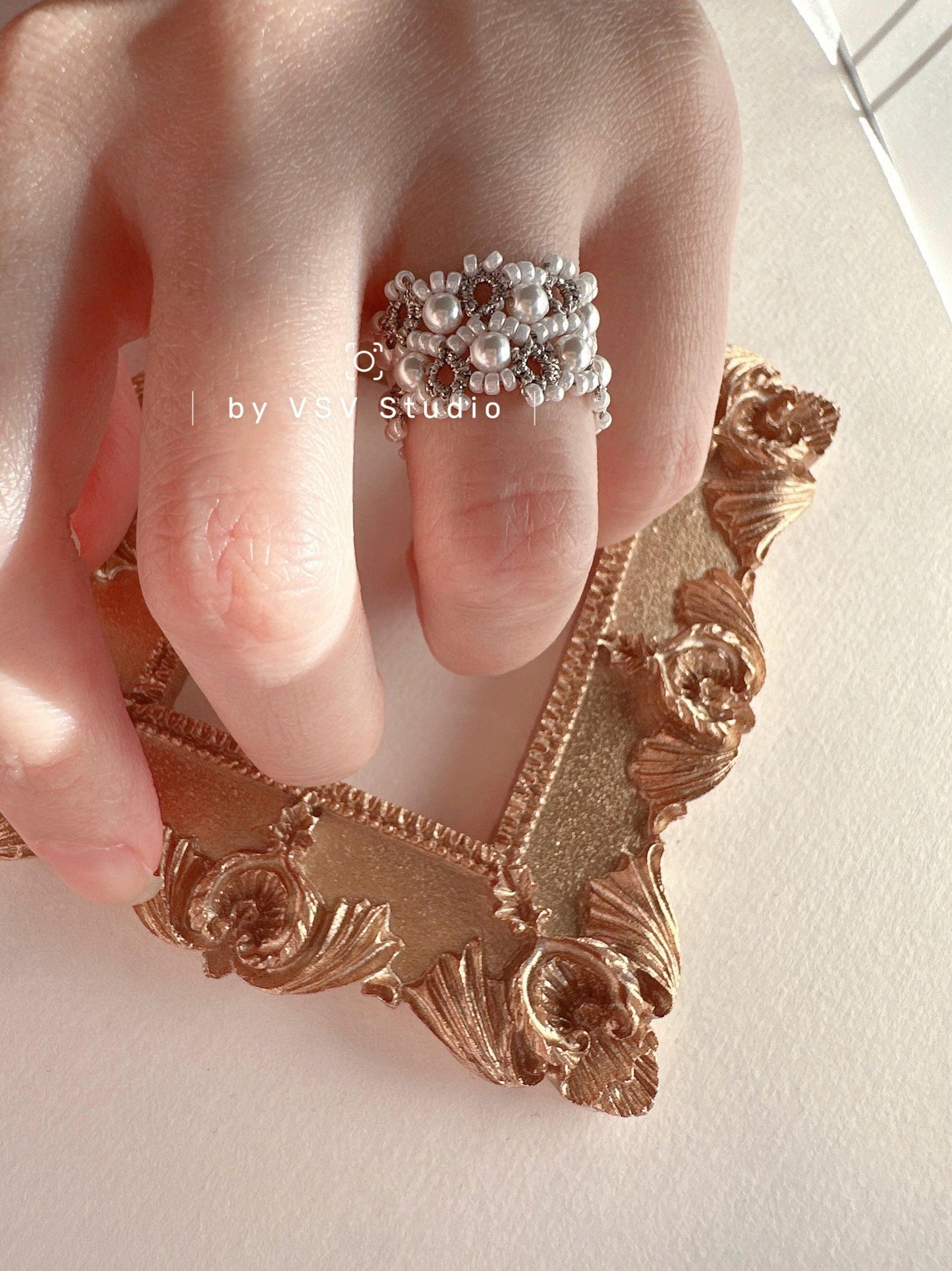 Nacre Tatting Ring