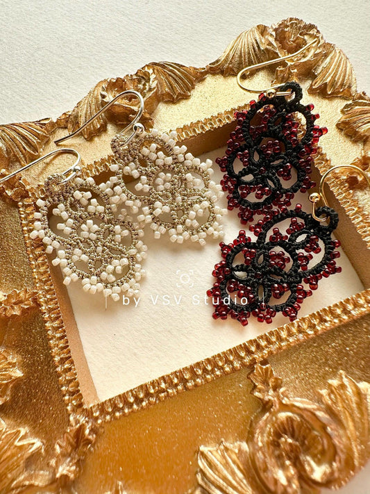 Twilight Tatting Earrings