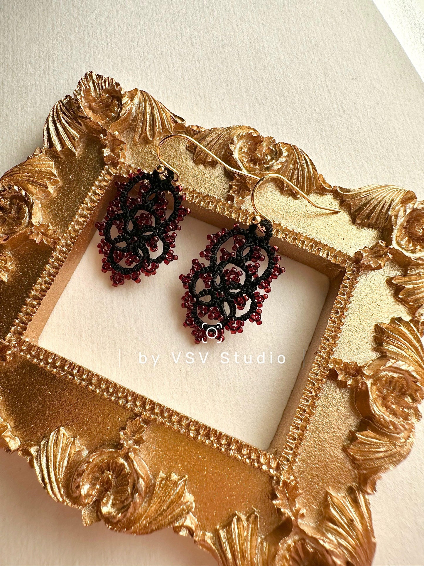 Twilight Tatting Earrings