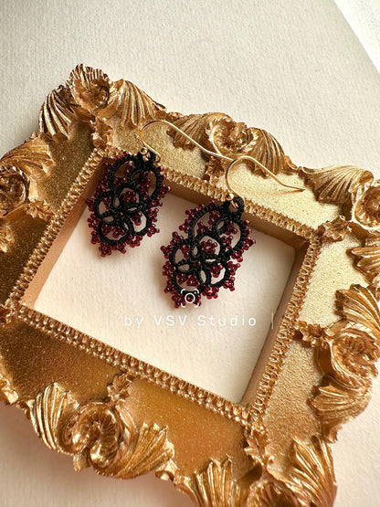 Twilight Tatting Earrings