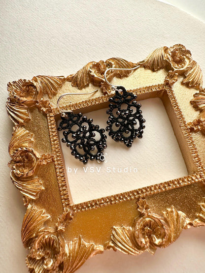 Alina Tourmaline Tatting Earrings