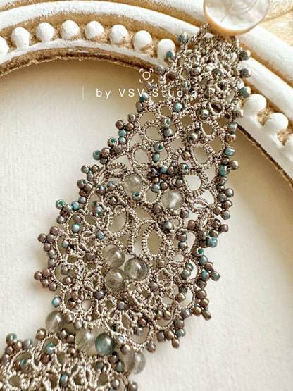 Moonlight Veil Tatting Bracelet