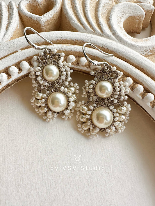 Halo Tatting Earrings
