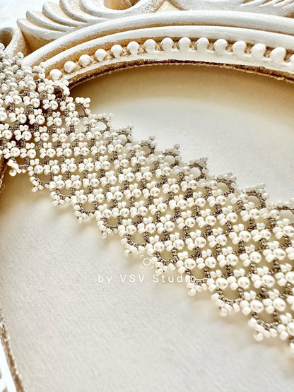 Starlit Tatting Lace Bracelet