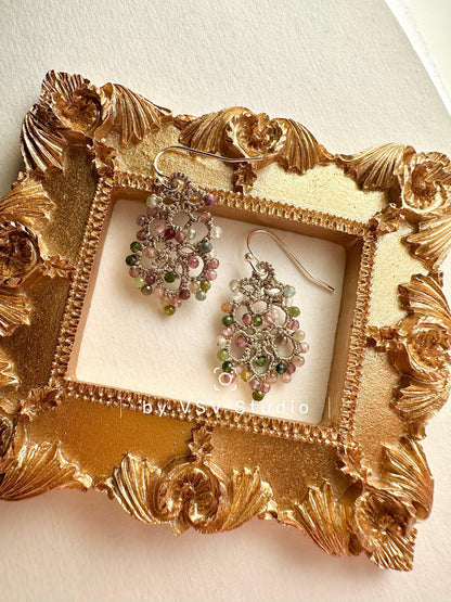 Alina Tourmaline Tatting Earrings