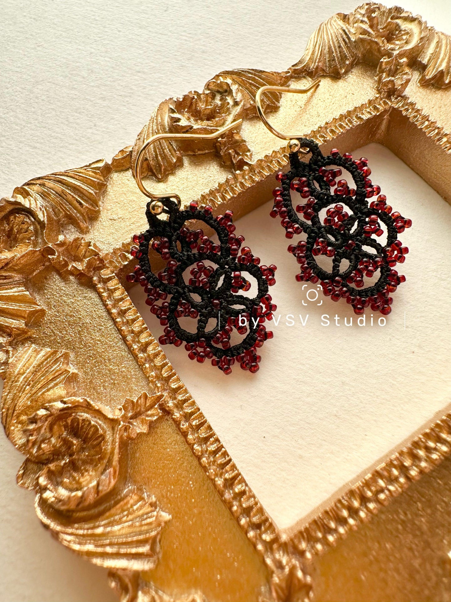 Twilight Tatting Earrings