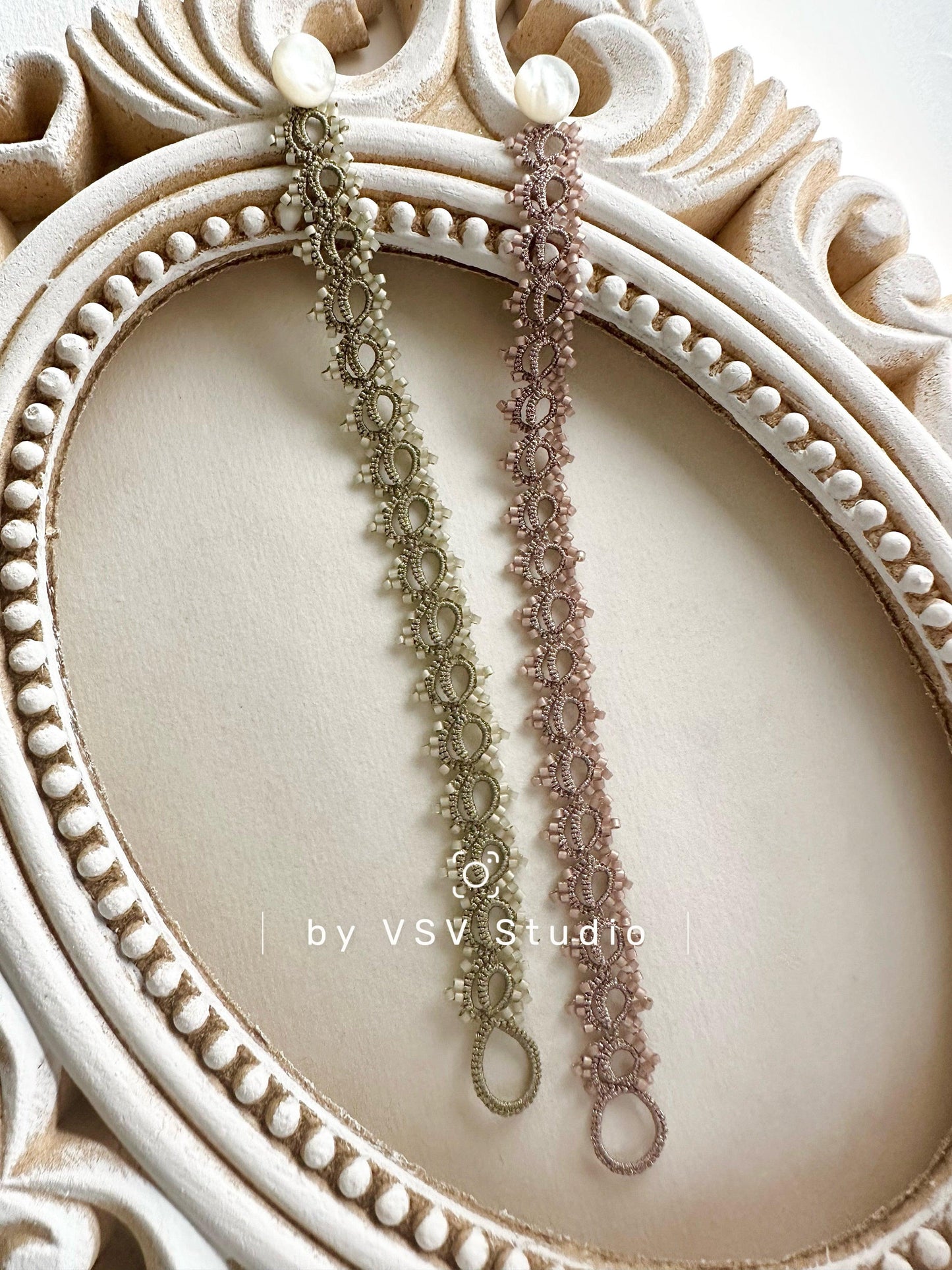 Serenity Bloom Tatting Bracelet