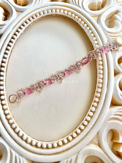 Eclipse Elegance Tatting Lace Bracelet