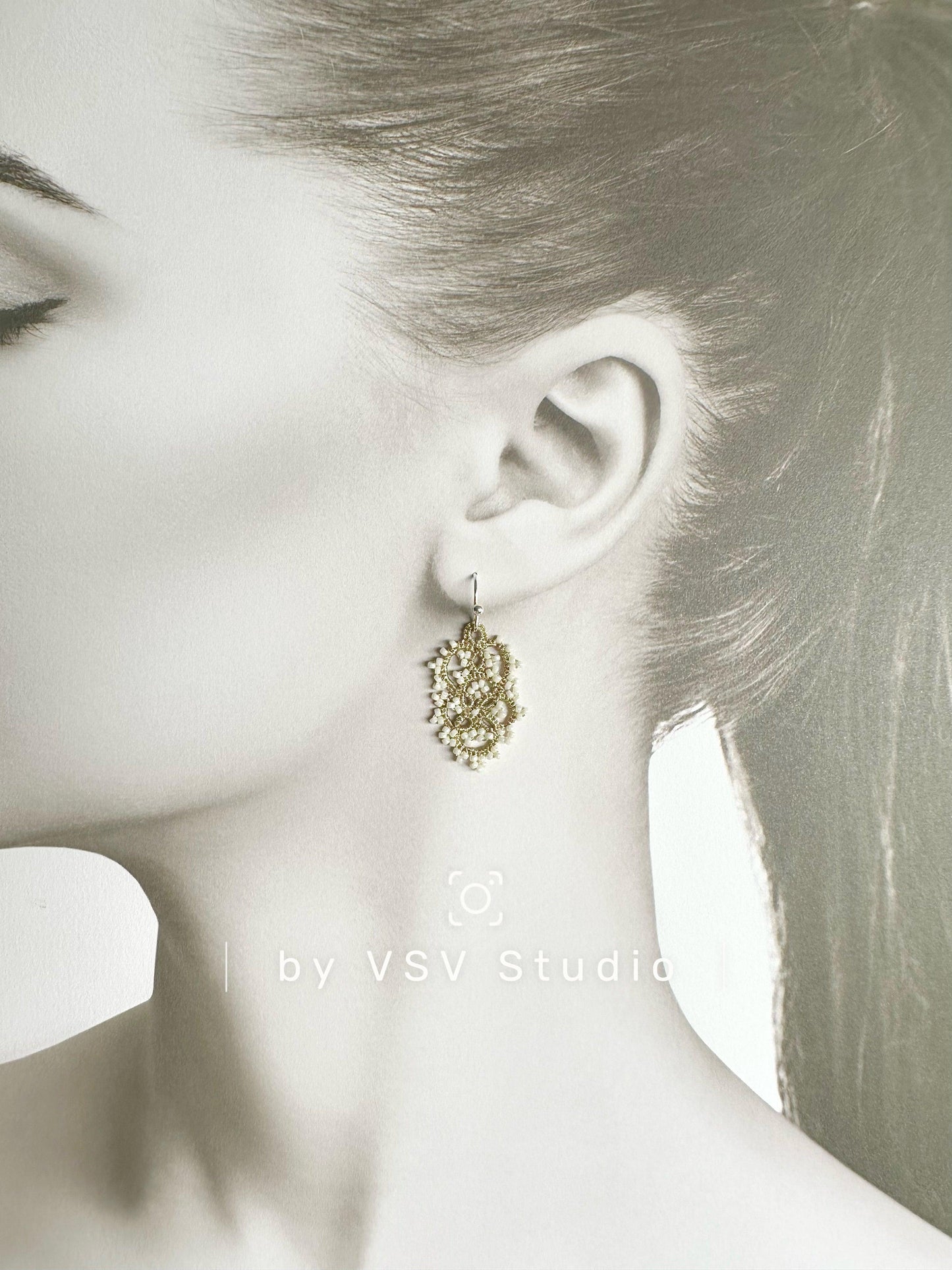 Twilight Tatting Earrings