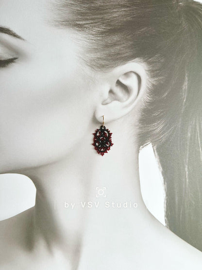 Twilight Tatting Earrings
