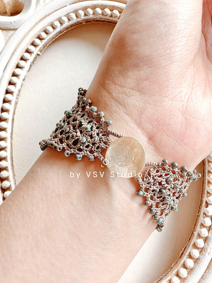 Moonlight Veil Tatting Bracelet