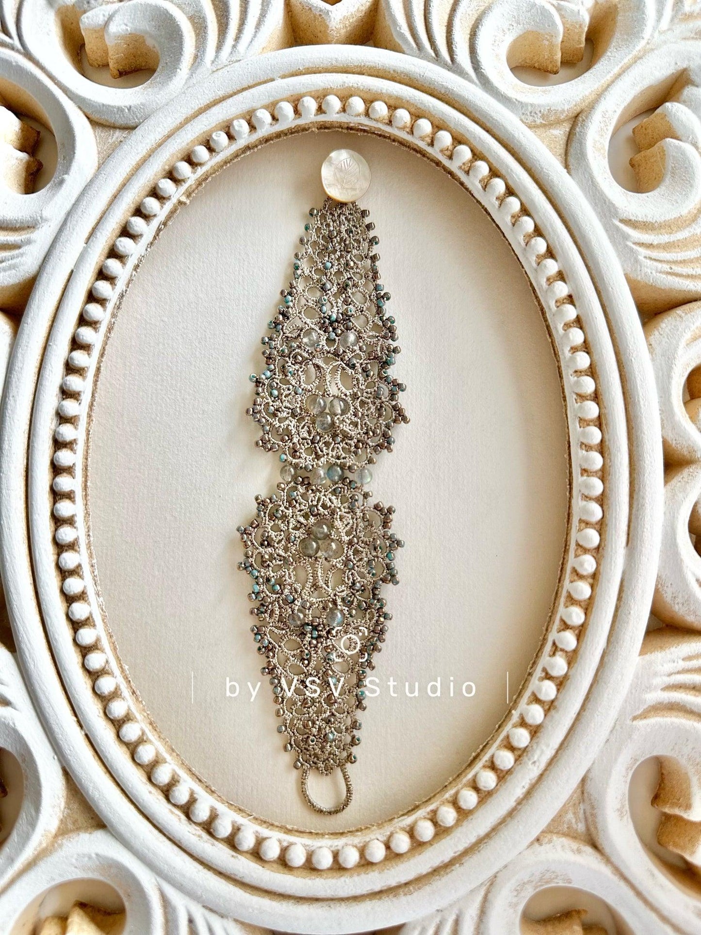Moonlight Veil Tatting Bracelet