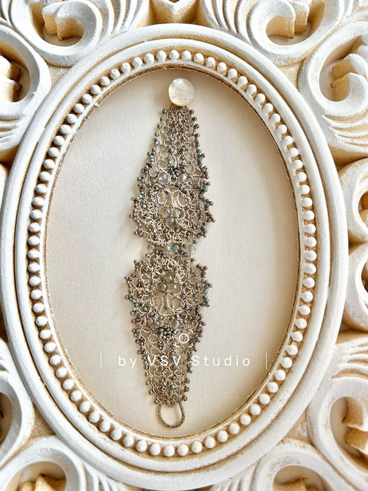 Moonlight Veil Tatting Bracelet