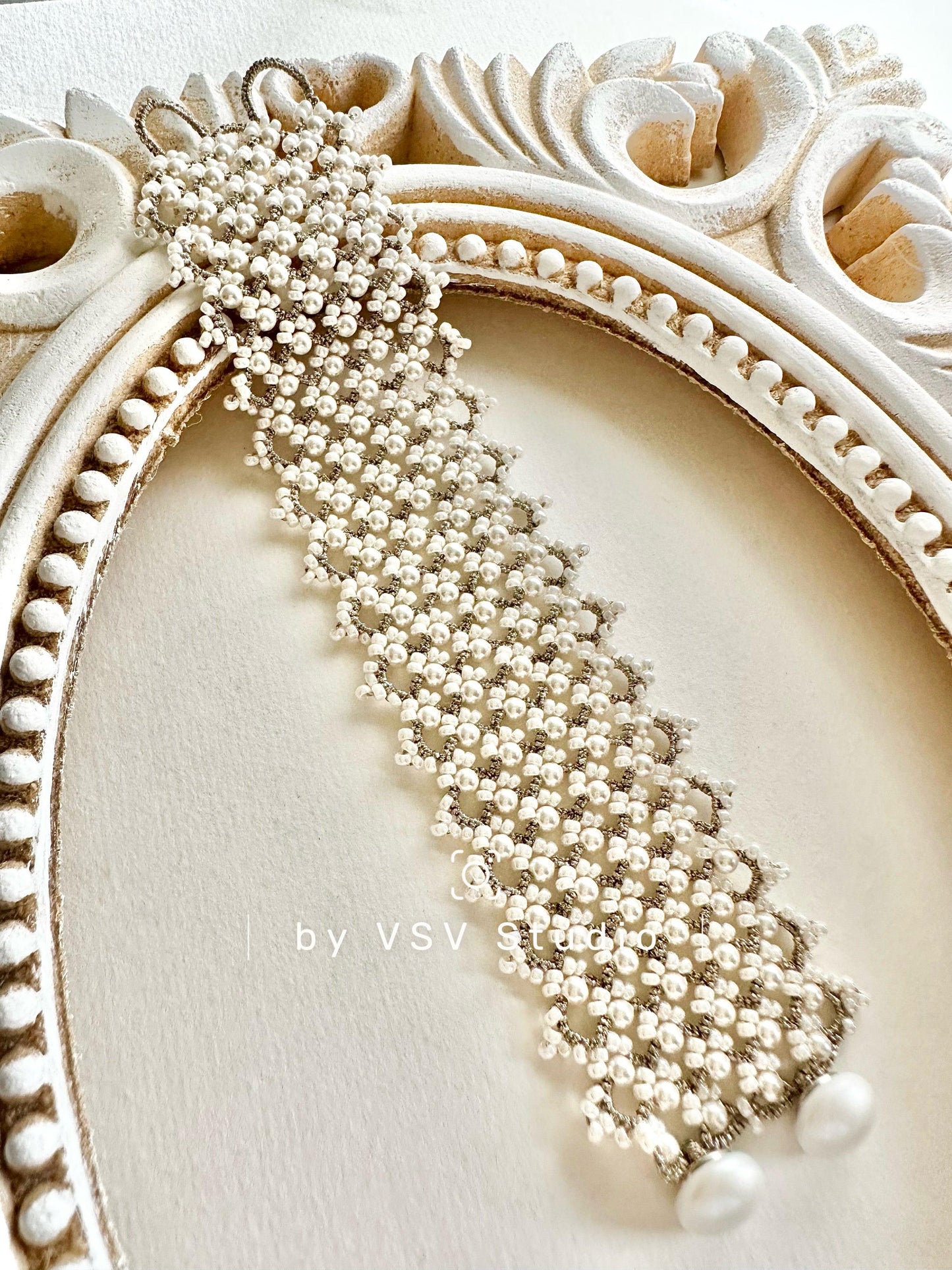 Starlit Tatting Lace Bracelet