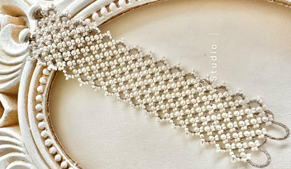 Starlit Tatting Lace Bracelet